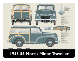 Morris Minor Traveller Series II 1953-56 Mouse Mat